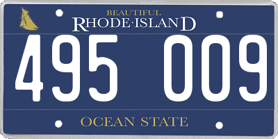 RI license plate 495009