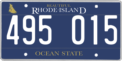 RI license plate 495015