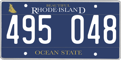 RI license plate 495048