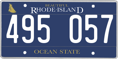 RI license plate 495057