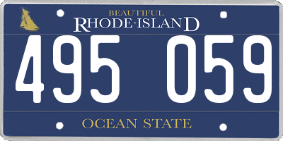 RI license plate 495059