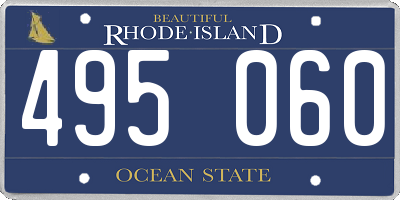 RI license plate 495060