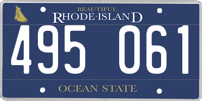 RI license plate 495061