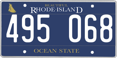 RI license plate 495068