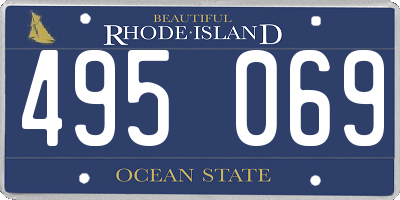 RI license plate 495069