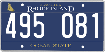 RI license plate 495081