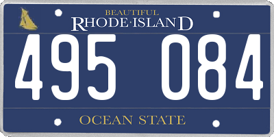 RI license plate 495084