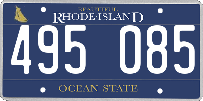 RI license plate 495085