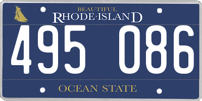 RI license plate 495086