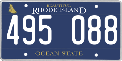 RI license plate 495088