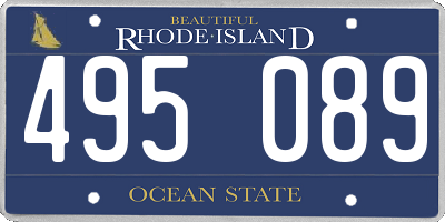 RI license plate 495089