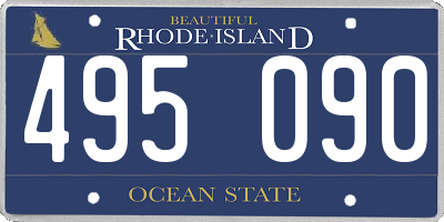 RI license plate 495090