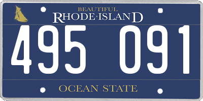 RI license plate 495091