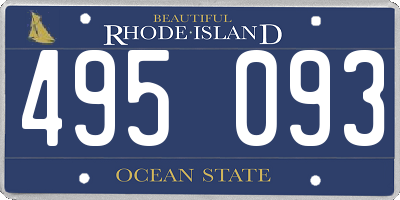RI license plate 495093