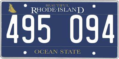 RI license plate 495094