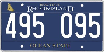 RI license plate 495095