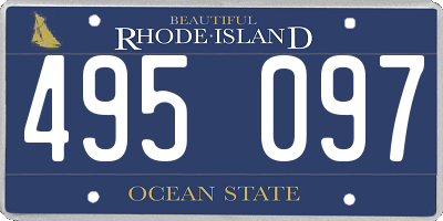 RI license plate 495097