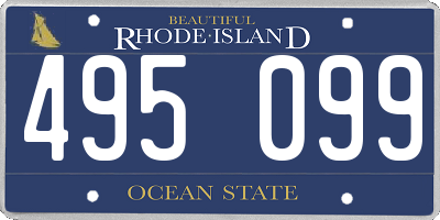 RI license plate 495099