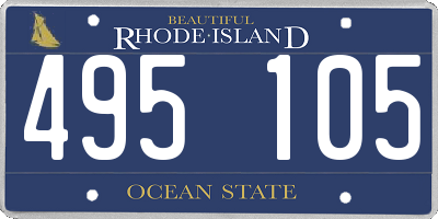 RI license plate 495105