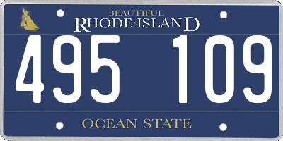 RI license plate 495109