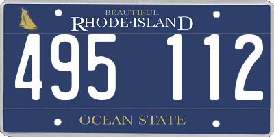 RI license plate 495112