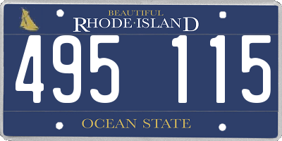 RI license plate 495115