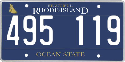 RI license plate 495119