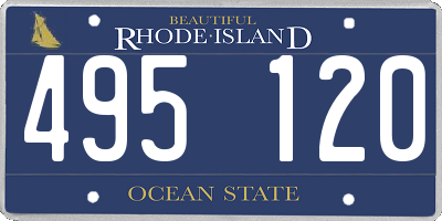 RI license plate 495120