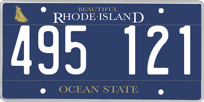 RI license plate 495121
