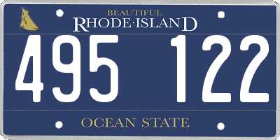 RI license plate 495122