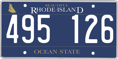 RI license plate 495126