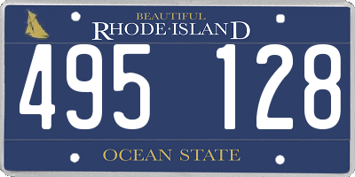 RI license plate 495128