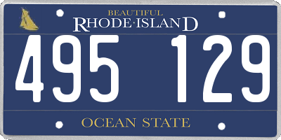 RI license plate 495129