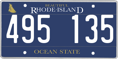 RI license plate 495135