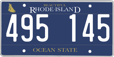 RI license plate 495145