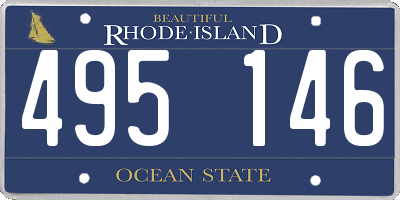 RI license plate 495146
