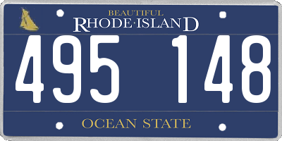 RI license plate 495148