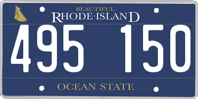 RI license plate 495150