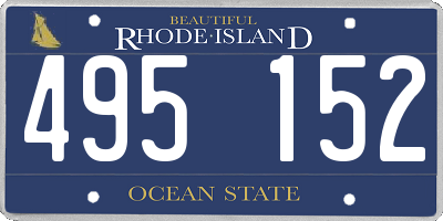 RI license plate 495152