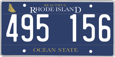 RI license plate 495156