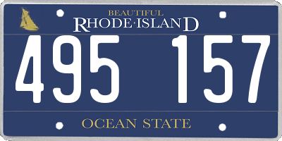 RI license plate 495157