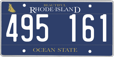 RI license plate 495161