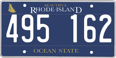 RI license plate 495162