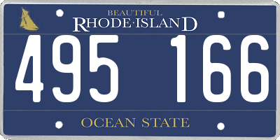 RI license plate 495166