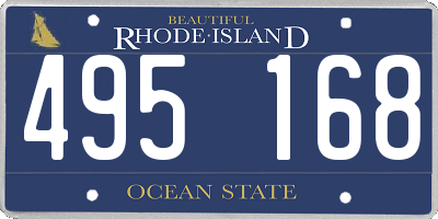 RI license plate 495168