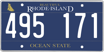 RI license plate 495171