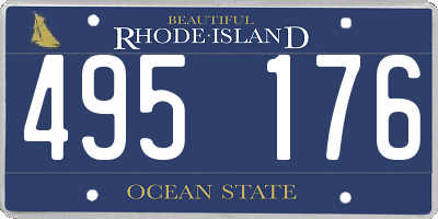 RI license plate 495176