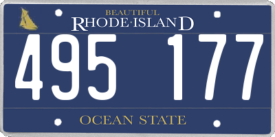RI license plate 495177