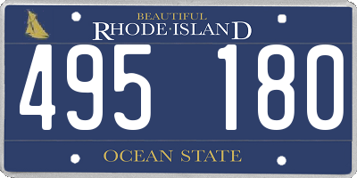 RI license plate 495180