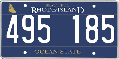 RI license plate 495185